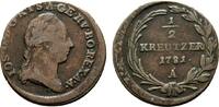 Haus Habsburg Cu 1/2 Kreuzer Josef II. 1780-1790 -