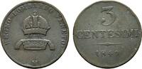 Haus Habsburg Cu 3 Centesimi Franz Joseph I. 1848-1916 -