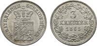 Bayern 3 Kreuzer Ludwig II. 1864-1886 -