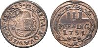 Mecklenburg-Wismar, Stadt Cu 3 Pfennig -