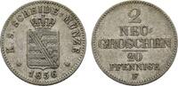 Sachsen-Albertinische Linie 2 Neugroschen Johann 1854-1873 -