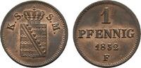 Sachsen-Albertinische Linie Cu Pfennig Friedrich August II. 1836-1854 -