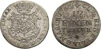 Sachsen-Albertinische Linie 1/12 Taler Friedrich Christian 1763 -