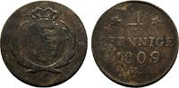Sachsen-Albertinische Linie Cu 4 Pfennig Friedrich August I. 1806-1827 -