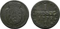 Sachsen-Albertinische Linie Cu Pfennig Friedrich August III. 1763-1806 -