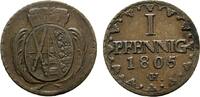 Sachsen-Albertinische Linie Cu Pfennig Friedrich August III. 1763-1806 -