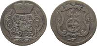 3 Pfennig 1710 ILH Dresden Sachsen-Albertinische Linie Friedrich August I. 1694-1733 Seltener Jahrgang. Fast sehr schön