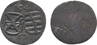Einseitiger Pfennig 1541 Annaberg Sachsen-Kurfürstentum Johann Friedrich und Heinrich 1539-1541 Minimal gewellt, sehr schön