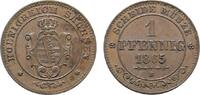 Sachsen-Albertinische Linie Cu Pfennig Johann 1854-1873 -