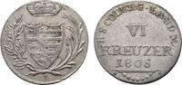 Sachsen-Coburg-Saalfeld 6 Kreuzer Franz Friedrich Anton 1800-1806 -