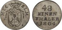 Sachsen-Coburg-Saalfeld 1/48 Taler Franz Friedrich Anton 1800-1806 -