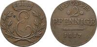 Sachsen-Coburg-Saalfeld Cu 2 Pfennig Ernst 1806-1826 -