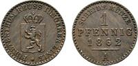 Reuss, jüngere Linie zu Schleiz Cu Pfennig Heinrich LXVII. 1854-1867 -