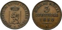 Reuss, jüngere Linie zu Schleiz Cu 3 Pfennig Heinrich LXII. 1818-1854 -