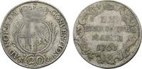 Fulda, Bistum 20 Kreuzer Heinrich VIII. von Bibra 1759-1788 -