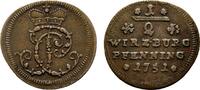 Würzburg, Bistum Cu 1/2 Pfennig Karl Philipp von Greiffenklau-Vollraths 1749-1754 -