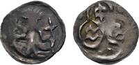 Pfennig Kyritz Brandenburg-Preußen Bayerisches Haus bis 1373 Prägeschwäche, sehr schön