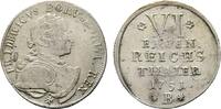 Brandenburg-Preußen 1/6 Taler Friedrich II. 1740-1786 -