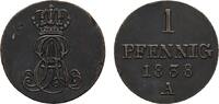 Braunschweig-Calenberg-Hannover Cu Pfennig Ernst August 1837-1851 -