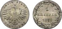 Frankfurt, Stadt Kreuzer 1856 Fast Stempelglanz