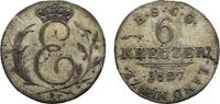 Sachsen-Coburg-Gotha 6 Kreuzer Ernst I. 1826-1844 -