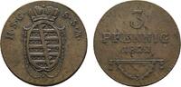 Sachsen-Coburg-Saalfeld Cu 3 Pfennig Ernst 1806-1826 -