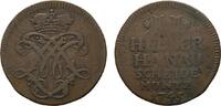 Hanau-Münzenberg Cu 2 Heller Wilhelm VIII. von Hessen-Kassel 1736-1760 -