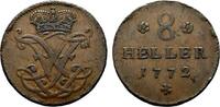 Hessen-Kassel Cu 8 Heller Friedrich II. 1760-1785 -