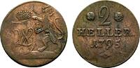 Hessen-Kassel Cu 2 Heller Wilhelm IX. 1785-1803 -