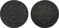 Hessen-Darmstadt Cu Pfennig Ludwig IX. 1768-1790 -