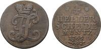 Hessen-Kassel Cu 4 Heller Friedrich II. 1760-1785 -