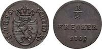 Hessen-Darmstadt Cu 1/2 Kreuzer Ludwig I. 1806-1830 -