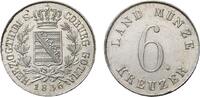 Sachsen-Coburg-Gotha 6 Kreuzer Ernst I. 1826-1844 -