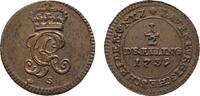 Lauenburg Cu 1/2 Dreiling Georg II. von Hannover 1727-1760 -