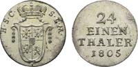 Sachsen-Coburg-Saalfeld 1/24 Taler Franz Friedrich Anton 1800-1806 -