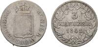 Württemberg 3 Kreuzer Wilhelm I. 1816-1864 -
