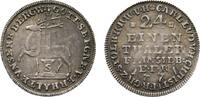 Stolberg-Stolberg Ausbeute 1/24 Taler Carl Ludwig und Heinrich Christian Friedrich 1768-1810 -