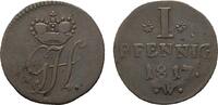 Waldeck Cu Pfennig Georg Heinrich 1813-1845 -