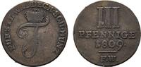 Waldeck Cu 3 Pfennig Friedrich 1763-1812 -