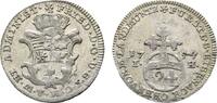 1/24 Taler 1754 IH Eisenach Sachsen-Weimar-Eisenach Friedrich III. von Gotha-Altenburg, als Vormund 1749-1755 Sehr selten. Kl. Schrötlingsfehler,...