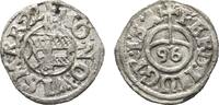 Sechsling (1/96 Taler) 1622 Mecklenburg-Wismar, Stadt  Selten. Sehr schön