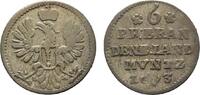 Brandenburg-Preußen 6 Pfennig Friedrich III. 1688-1701 -