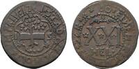 Bocholt, Stadt Cu 21 Heller 1761 Winz. Prägeschwäche, sehr schön