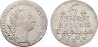 Brandenburg-Preußen 1/6 Taler Friedrich II. 1740-1786 -
