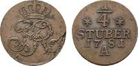 Brandenburg-Preußen Cu 1/4 Stüber Friedrich II. 1740-1786 -