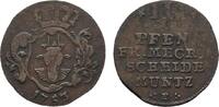 Mecklenburg-Strelitz Cu 3 Pfennig Adolph Friedrich IV. 1752-1794 -