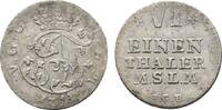 Mecklenburg-Strelitz 1/6 Taler Adolph Friedrich IV. 1752-1794 -