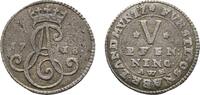 Osnabrück, Bistum 5 Pfennig Ernst August II. von York 1716-1728 -