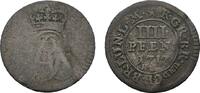 Braunschweig-Calenberg-Hannover 4 Pfennig Georg I. 1714-1727 -