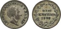 Baden-Durlach 3 Kreuzer Ludwig 1818-1830 -